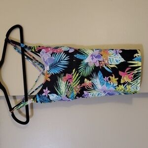 Island Escape Floral Tankini Top Size 8